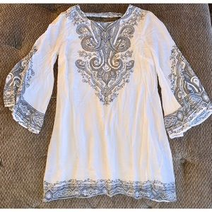 UO Ecote white dress with open back